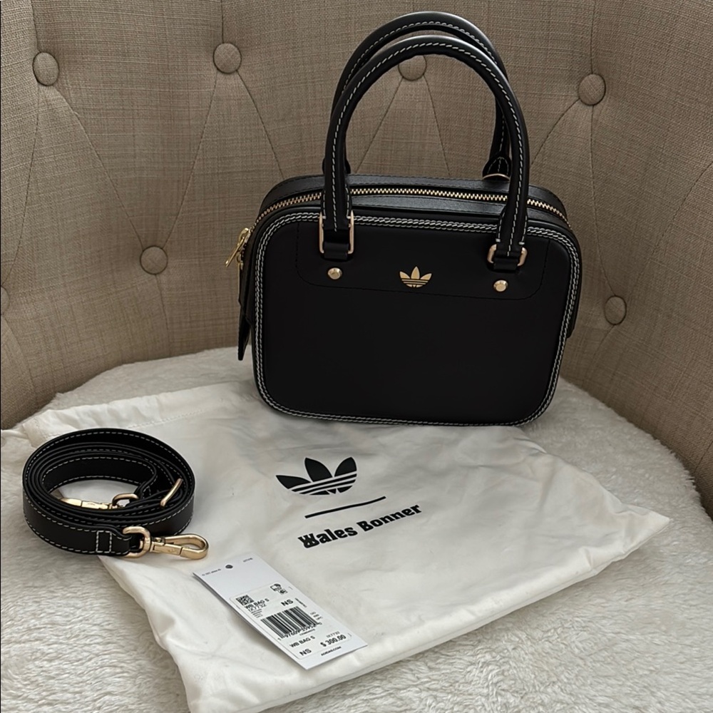 Adidas & Wales Bonner Dark Chocolate Brown Leather Bag